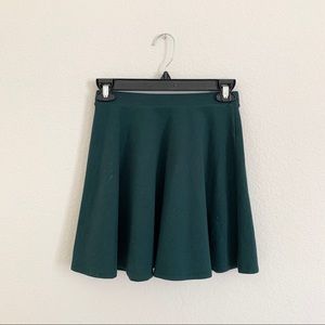 Green skater skirt